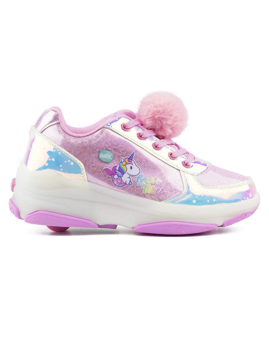 Tenis con ruedas para niña Unicornio 2