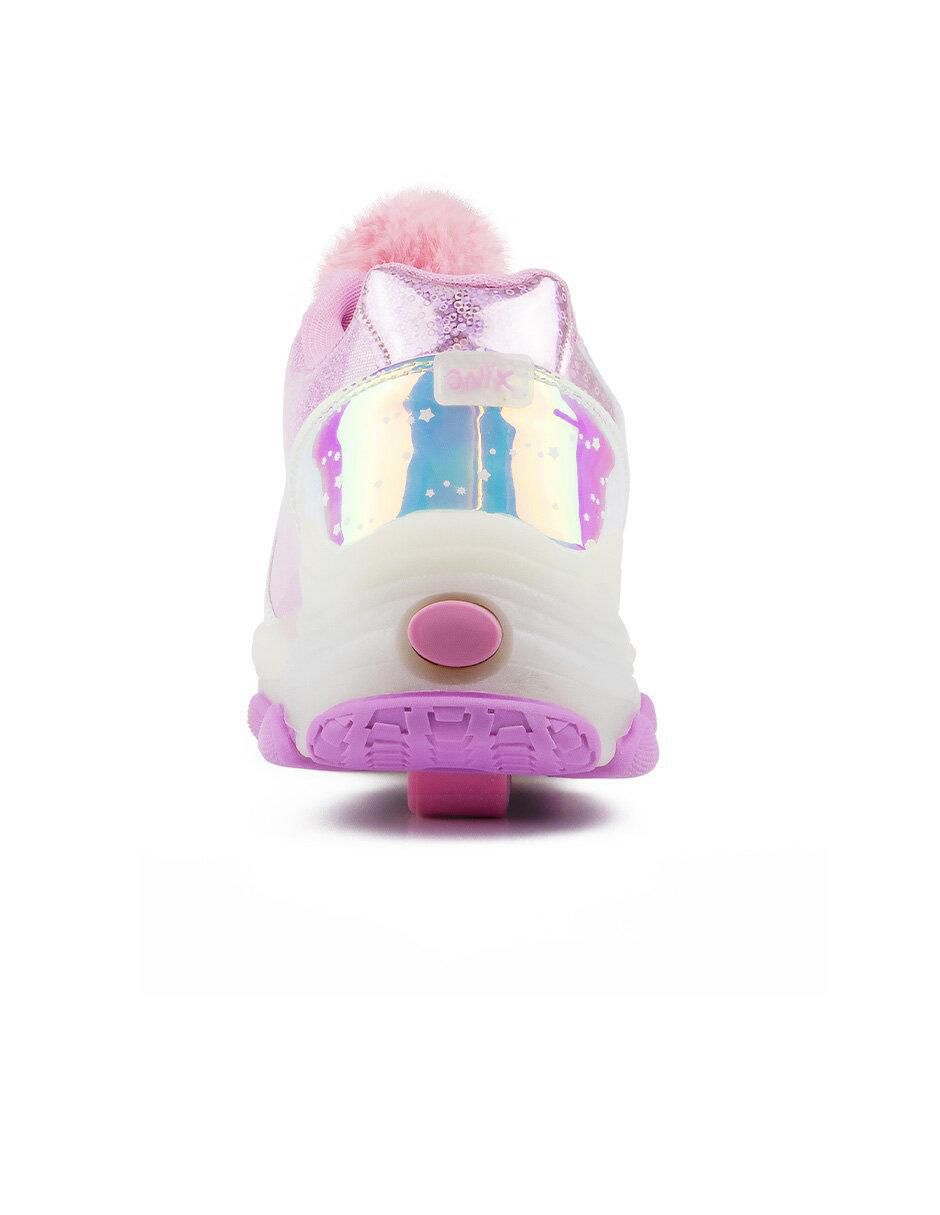 Tenis con ruedas para niña Unicornio 3