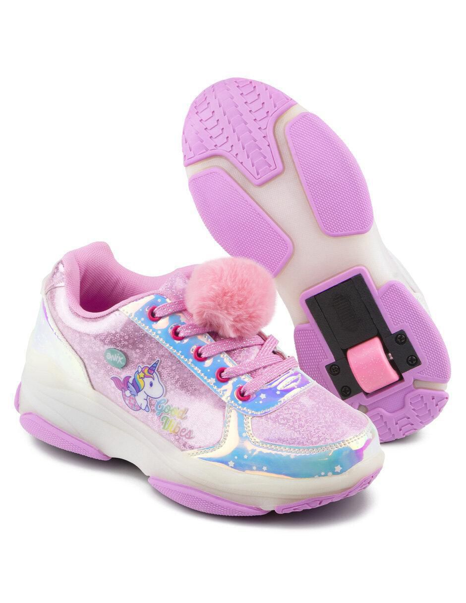 Tenis con ruedas para niña Unicornio 6