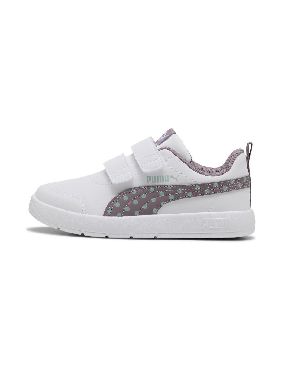 Tenis Courtflex V3 Dotty de niña 5