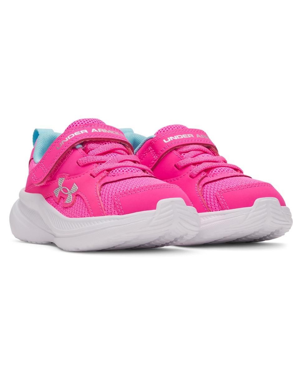 Tenis UA GINF Assert 11 ACPNK para correr de niña 3