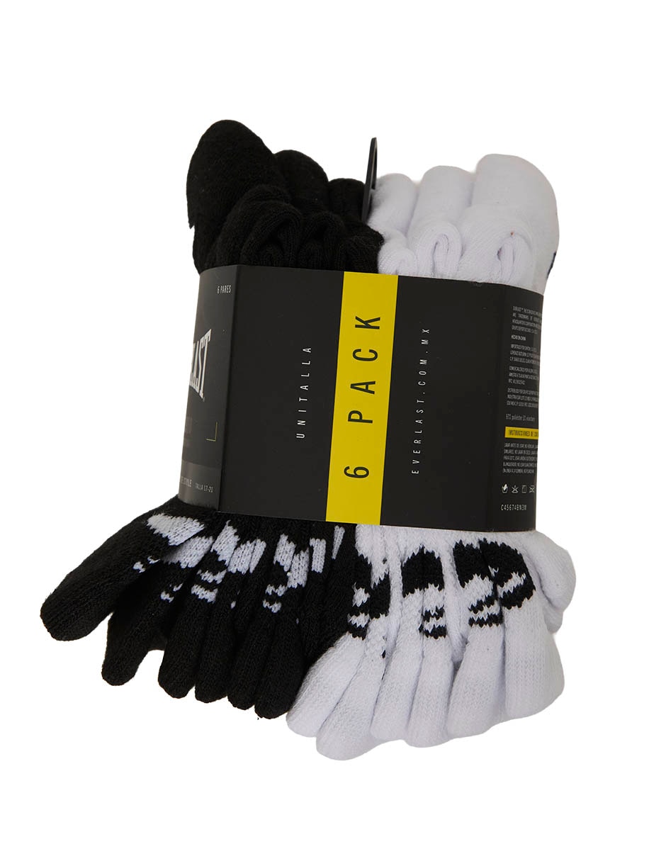 Calceta everlast para niño 6 pares