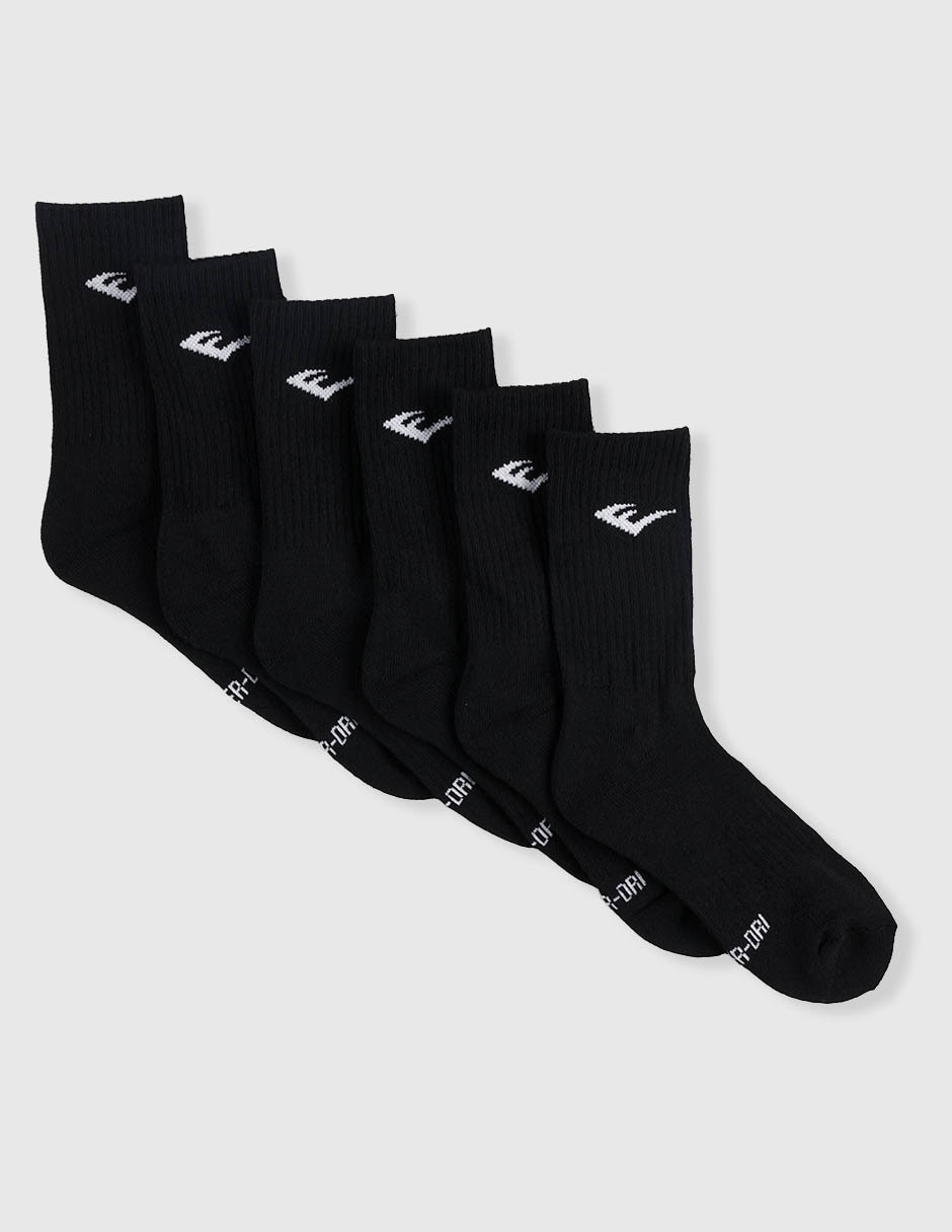 Set de calceta everlast unisex 6 pares